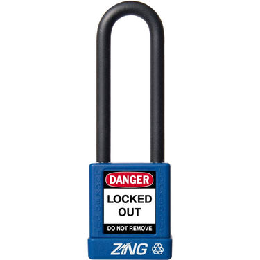 ZING Padlock, Keyed Alike, Blue- Model 7049
